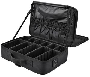 Free Sample large makeup bag toilet makeup bag Oxford <b>fabric</b> nail <b>box</b> Cosmetic <b>storage</b> <b>box</b> with 2 layers of Y shoulder strap - Product Image 1