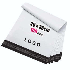 Bolsas de Embalaje Blancas Autoadhesivas GTU WHKD101 Impresas Personalizadas de 0.5 Mil de Grosor, 20x35cm, 100 Unidades, para Camisetas y Juguetes Pequeños - Product Image 1