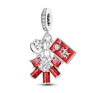 Série de boucles de positionnement pour bracelets, pendentifs breloques en zircon en forme de cœur, DIY, en or blanc et argent, tendance - Product Image 6