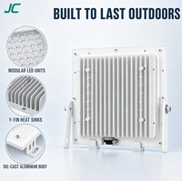 Projecteur LED étanche IP65 avec support réglable pour extérieur, jardin et stade