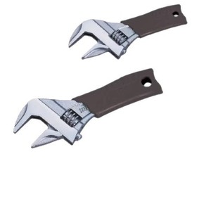 Clé à molette réglable Maeda MWRS 26 MWRS 36 MWS 24 à poignée courte, métrique, qualité industrielle, acier à haute teneur en carbone, Japon - Product Image 1