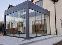 Enceinte en verre extérieure autoportante pour véranda de solarium d'hiver dans la véranda de jardin de patio d'arrière-cour