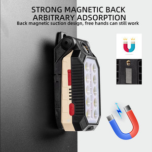 Độ Sáng Cao Sửa Chữa Xe Gấp Làm Việc Ánh Sáng Xách Tay 3 Trong <span class=keywords><strong>1</strong></span> <span class=keywords><strong>Led</strong></span> COB Làm Việc Đèn Với Nam Châm Móc USB C Có Thể Sạc Lại - Product Image 4