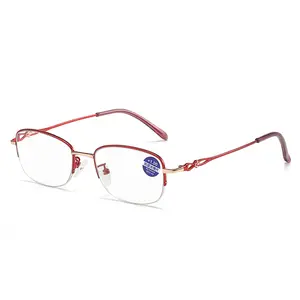 Gafas de lectura con marco de Metal para presbicia, lentes para presbicia, gafas de visión remota para hombre y mujer, venta al por mayor