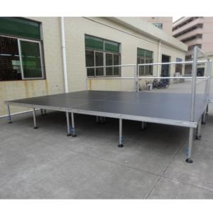 Scène extérieure portable légère en aluminium avec plateforme antidérapante pour événements et cérémonies hôtelières, montage et démontage faciles - Product Image 3
