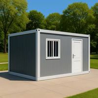 Maison en conteneur détachable de 20 pieds Cabine modulaire Petite maison Préfabriquée Sauvetage d'urgence Vie mobile pour hôtels Appartements Acier