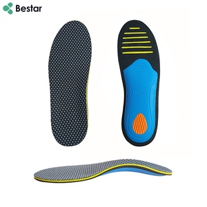 Espuma <span class=keywords><strong>EVA</strong></span> Absorción de impactos Fascitis plantar Alivio Transpirabilidad Pie plano Ortopédico Plantilla de soporte de arco de 2,8 cm - Product Image 1