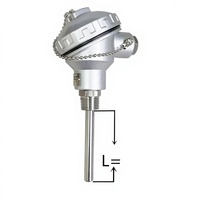 Sonde de température IR haute résistance thermique avec transmetteur intégré, capteur de température RTD PT100, indice de protection IP67, sortie 4-20mA