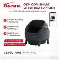 Litière pour chat automatique à double capteur de sécurité, auto-nettoyante, grande capacité, en plastique, contrôle par application inclus, anti-odeurs – Meilleure vente