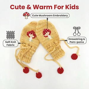 Gants d'hiver en coton pour enfants de 0 à 6 ans, longueur poignet |   Mitaines thermiques confortables pour une utilisation en extérieur et au quotidien - Product Image 6