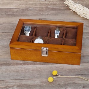 Wooden <b>Watch</b> Box Rectangle 28x19x8cm Multifunction Storage Display <b>Case</b> For <b>Watches</b> Jewelry Desktop Organizer Chinese Style - Product Image 1