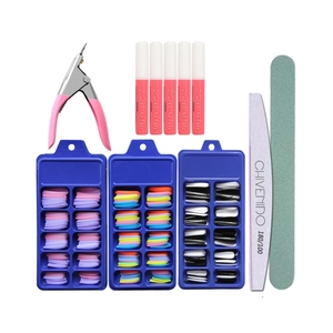 Kit de <span class=keywords><strong>faux</strong></span> <span class=keywords><strong>ongles</strong></span> ballerine en acrylique avec coupe-<span class=keywords><strong>ongles</strong></span> et <span class=keywords><strong>colle</strong></span> pour lime <span class=keywords><strong>à</strong></span> <span class=keywords><strong>ongles</strong></span> - Product Image 4
