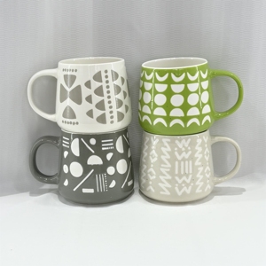 High Quality Custom Mugs Cup Wholesale Ceramic Customized Unglazed Ceramic Mug Bulk Unique Shape Ceramic Coffee Mugs - Product Image 1