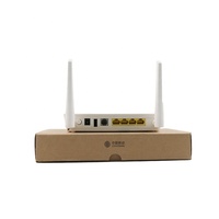 HS8546V5 ongpon ONU asli, headphone serat optik FTTH dengan 4GE + 1 pot 1USB Dual Band 2.4G & 5G WiFi