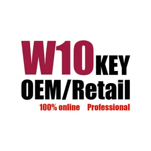Genuiner W10 Professionalschlüssel 100% Online-Aktivierung 32 Bit/64 Bit W10 Pro Lifetime Digitaler Schlüssel