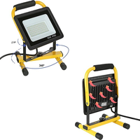 Projecteur de travail LED avec trépied, portable, étanche, pour chantier, construction, extérieur, camping