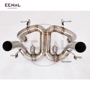 Sistema de Escape con Válvulas Gintani SS304 de Alta Potencia para Lamborghini <span class=keywords><strong>Aventador</strong></span> <span class=keywords><strong>SVJ</strong></span> LP770-4 LP780-4 <span class=keywords><strong>V12</strong></span> 6.5L (2017+) - Product Image 2