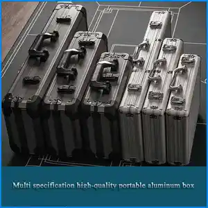 Valise à outils personnalisée pour l'industrie Valise à roulettes en aluminium haute capacité avec rembourrage en mousse Valise à roulettes