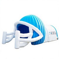 Tunnel de football gonflable en PVC Oxford de haute qualité, casque publicitaire personnalisé pour sports de plein air, vente directe usine