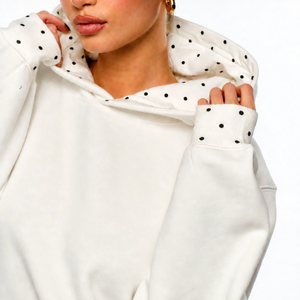 Ensemble de survêtement décontracté pour femme grande taille, sweat à capuche et pantalon de jogging, bleu uni, manches longues, coupe régulière, côtés épais, écologique - Product Image 5