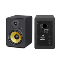 N-AUDIO C8 Enceinte de monitoring de studio en bois 8 pouces alimentée par USB, haut-parleur audio de haute qualité pour DJ et ordinateur