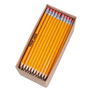 Lápices Promocionales para Oficina, Lápices Personalizados sin Marca, Diseño de Lápices con Impresión de Logotipo Personalizado - Product Image 1