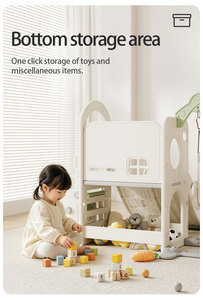 Centre <span class=keywords><strong>d</strong></span>'activités intérieur pour bébé en HDPE, best-seller, multifonctionnel, avec toboggan, balançoire, structure <span class=keywords><strong>d</strong></span>'escalade et rangement, ensemble de jeu extensible N Plus One - Product Image 5