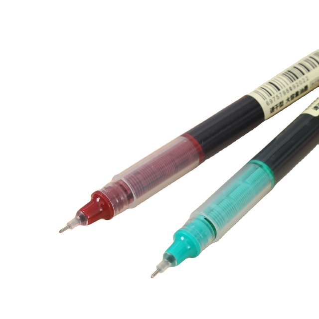 Wholesale 0.5mm Color Straight Liquid Needle Tube Rollerball Pen Good Quality Gel Ink Ball Point Pen