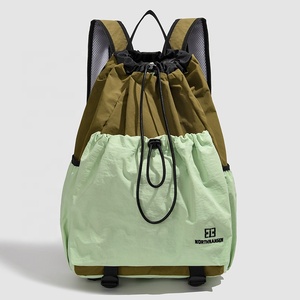 Northnansen <b>Drawstring</b> <b>Backpack</b> Olive Green Mint Sport Outdoor Travel Casual Shoulder Bag - Product Image 1