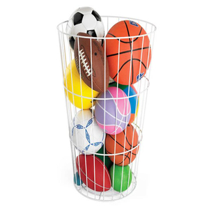 Powder Coated Durable Metal <strong>Wire</strong> Big Round <strong>Basket</strong> for Ball Storage - Product Image 1
