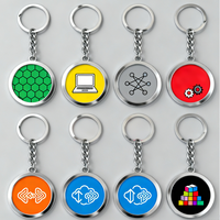 Porte-clés NFC personnalisé avec code QR unique et design NFC pour les événements promotionnels d'entreprise