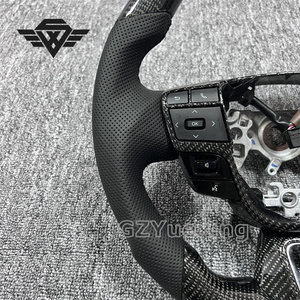 Volant de voiture personnalisé en fibre de carbone pour Toyota Camry 9ème génération, compatible avec Toyota LC200 LC300 Subaru BRZ <span class=keywords><strong>4Runner</strong></span> Alphard, cuir de luxe - Product Image 2
