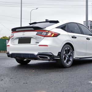 Welta New Wholesale Rear Bumper Extension <b>Aprons</b> Side Splitter Protector Carbon Look Bolt-On 11th Gen for for Hatchback - Product Image 5