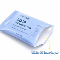 Sachet d'emballage plastique personnalisé pour savon artisanal – Sachet oreiller à scellage arrière pour barre de savon et produits de bain