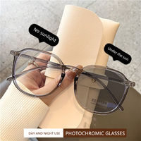 Lunettes de vue photochromiques rétro transparentes unisexes, montures de lunettes de créateur de luxe pour hommes et femmes