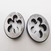 Matriz Redonda 9SiCr UNC/UNF/BSW/BSP, Estándar Británico/Americano para Reparación de Roscas Metálicas