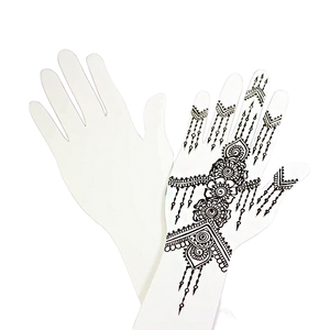 Modèle de main de pratique en acrylique blanc adapté aux débutants pour modèle de main en acrylique Mehndi réutilisable de style moderne au <span class=keywords><strong>henné</strong></span> - Product Image 1