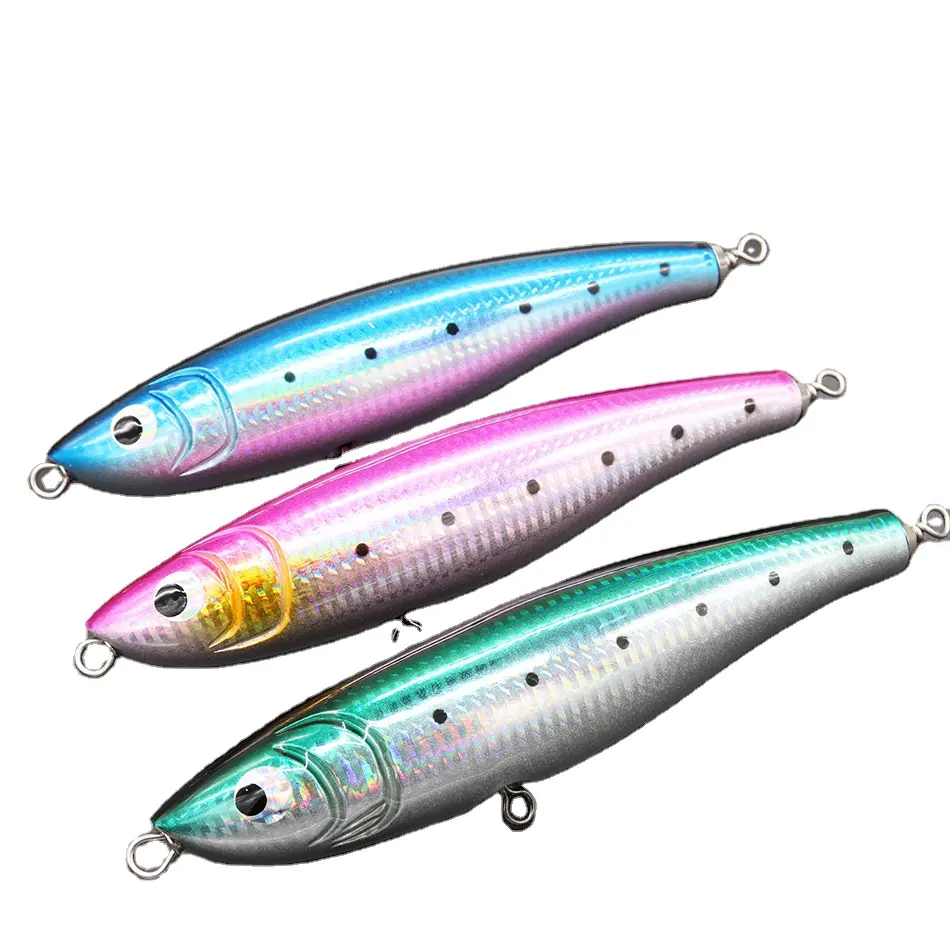 Castfun Stickbaits Hard Wood Pencil Saltwater Big Game Fishing Lures For Tuna 70g 19cm Hard Baits