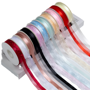 Wholesale 4CM*100Y Solid Color Polyester Satin <b>Ribbon</b> Roll Single Side Fashion Flower Bouquet Valentine's Day Gift Wrapping - Product Image 1