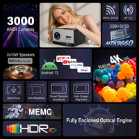 Proyector Cinelux 4K Ultra HD con Chipset MTK9660, 3000 Lúmenes ANSI, 4K Nativo, 300 Pulgadas, Motor Óptico Encapsulado, Proyector LED OEM