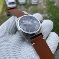 STEELDIVE SD1904 jam tangan menyelam pria, arloji ukuran kecil 38mm kaca safir 200M tahan air NH35 gerakan otomatis safir