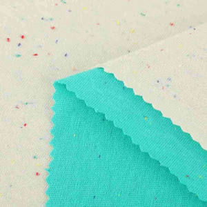 Tissu tricoté à pois en coton/polyester ChaoPai pour filles, 98% coton 2% polyester, double face, <span class=keywords><strong>240</strong></span> GSM, <span class=keywords><strong>largeur</strong></span> 185 cm, écologique - Product Image 3