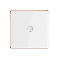 Interrupteur intelligent Wi-Fi Smart Life, type 86, 12,3, 4 gangs, en verre trempé, étanche, sans fil neutre, panneau tactile, commande vocale, luxe