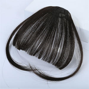 วิกผมลูกไม้แบบมีหน้าม้าตรง ความหนาแน่น 100% ทำจากเส้นใยสังเคราะห์ทนความร้อนสูง เหมาะสำหรับทุกรูปหน้า - Product Image 3