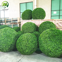 Plante artificielle sur mesure résistante aux UV, arbre topiaire en buis artificiel longue durée, boule de gazon pour jardin