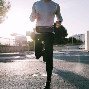 Custom <strong>Running</strong> <strong>Belt</strong> Reflective Waterproof Polyester <strong>Neoprene</strong> Zipper Closure Hiking Cycling Workout Waist Bags Slim Unisex Logo - Product Image 6