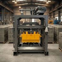Machine à fabriquer des blocs de pavés QT4-40, équipement hydraulique portable manuel pour briques creuses en béton, pour le marché d'Afrique, du Kenya et du Ghana