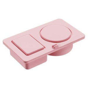 Food Grade Reusable Silicone Double <strong>Compartment</strong> Snackle Box Salad Dressing Sauce Seasoning Container Snack Containers with <strong>Lids</strong> - Product Image 5
