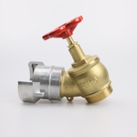 Robinet de raccordement d'incendie intérieur de type français |   Corps en laiton durable et accouplement en aluminium pour la protection incendie, utilisation facile