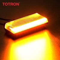 Lampe de travail LED ultra-plate haute luminosité avec clignotant d'avertissement ambre pour pick-up, SUV, VTT et remorques